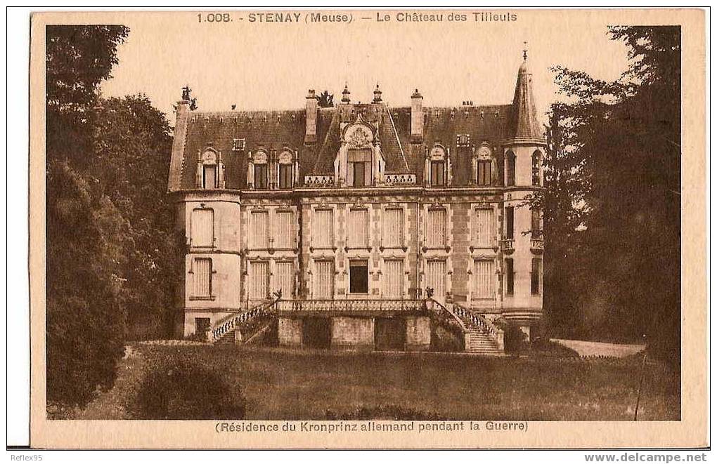 STENAY - Le Château Des Tilleuls. - Stenay