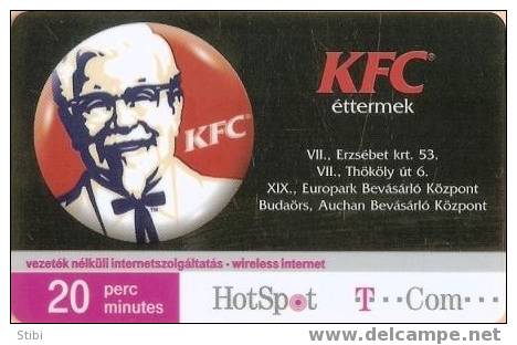 Hungary - Internet Card 20 Minutes - KFC - Ungheria