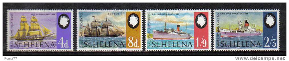 NB136 - ST. HELENA , NAVI DIVERSE SERIE  N. 210/213  *** - Sonstige (See)