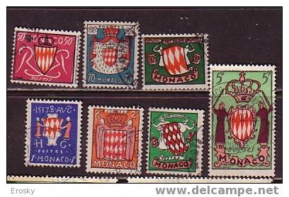 Q6655 - MONACO Yv N°405/11 - Used Stamps