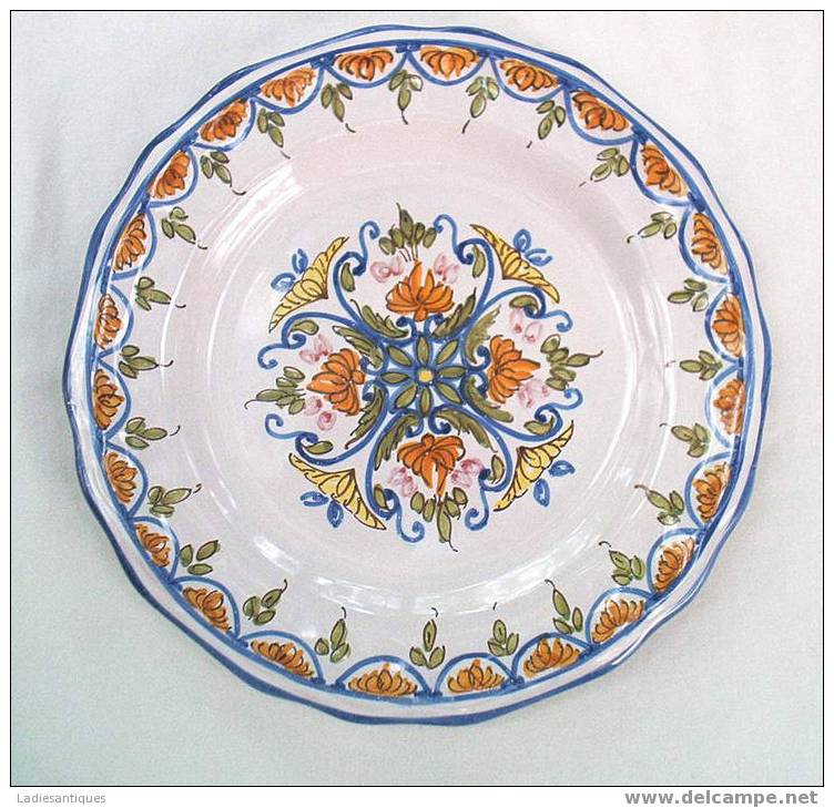 Martres- Assiette Fleurs - Bord - Plate  - AS 1435 - Martres (FRA)