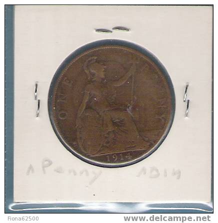 1 PENNY . 1914. - D. 1 Penny