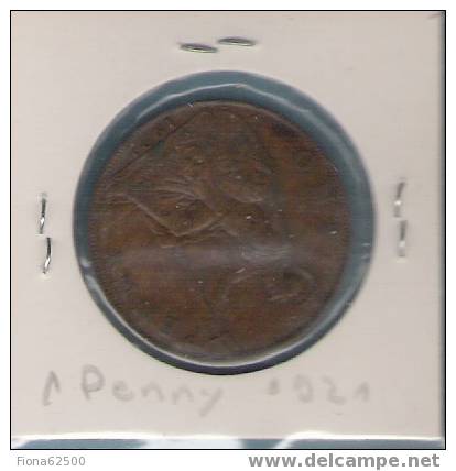 1 PENNY . 1921. - 1 Penny & 1 New Penny