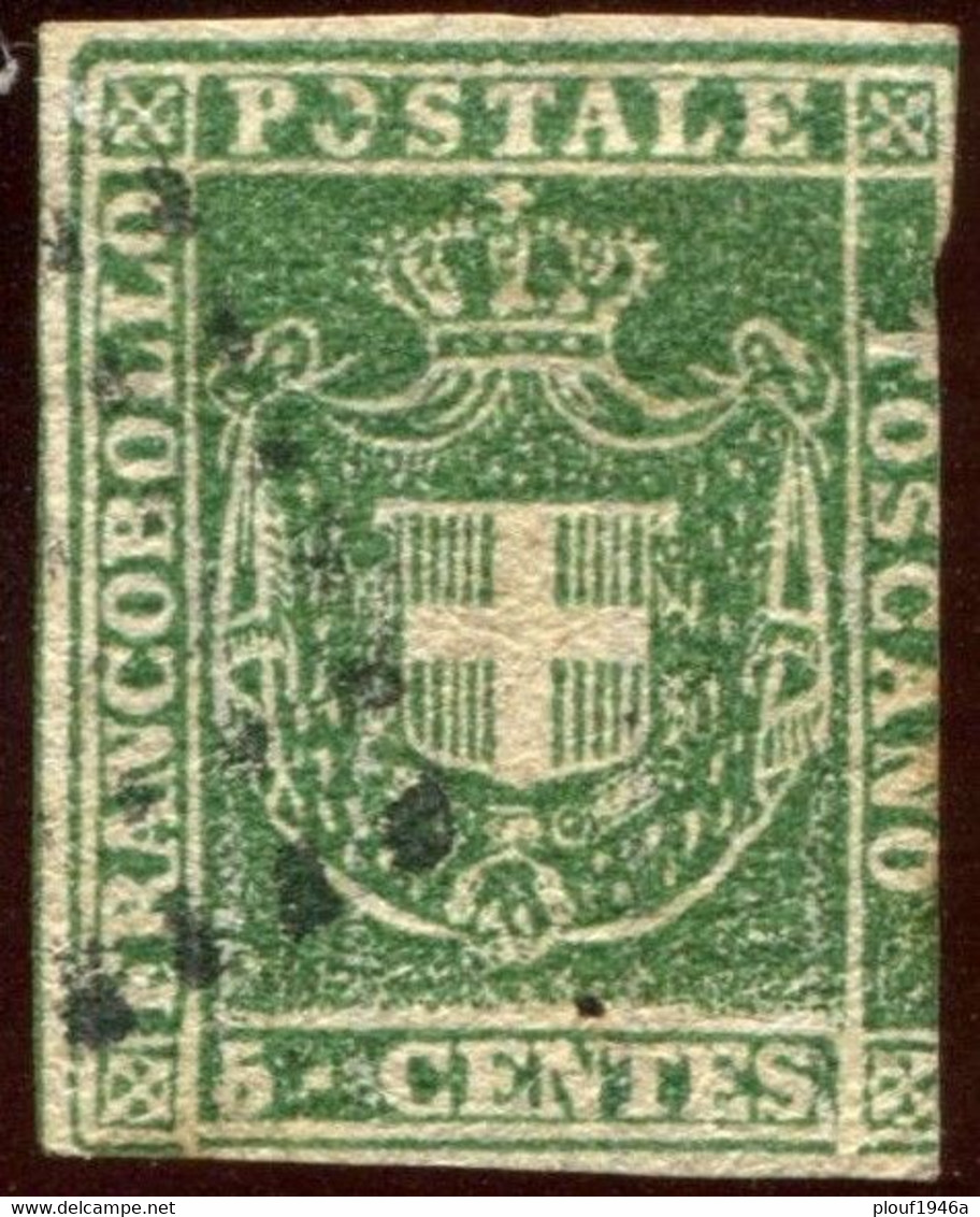 Pays : 246,3 (Italie: Toscane (Gouvernement Provisoire))  Yvert Et Tellier N° :   18 (o) - Toscana