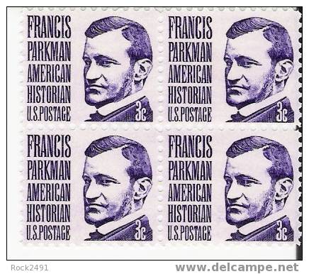 US Scott 1281 - Block Of 4 - 3 Cent Francis Parkman Mint Never Hinged - Blokken & Velletjes