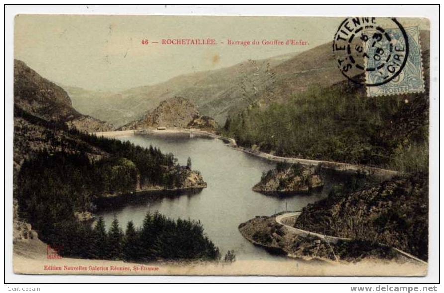 H6 - ROCHETAILLEE - Barrage Du Gouffre D'Enfer (Très Jolie Carte De 1905) - Rochetaillee