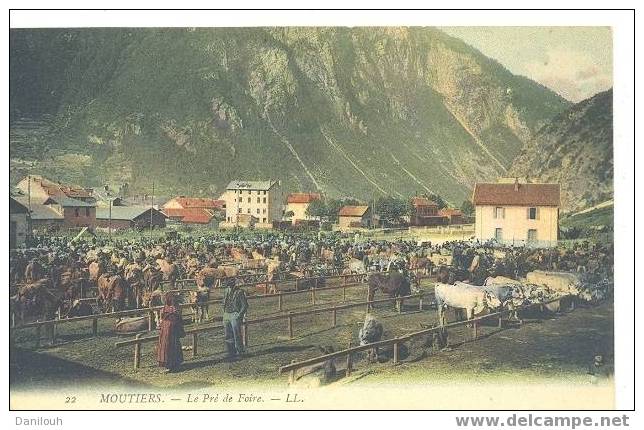 73 // SAVOIE / MOUTIERS / Le Pré De Foire LL22 / Colorisée / ANIMEE / # - Moutiers