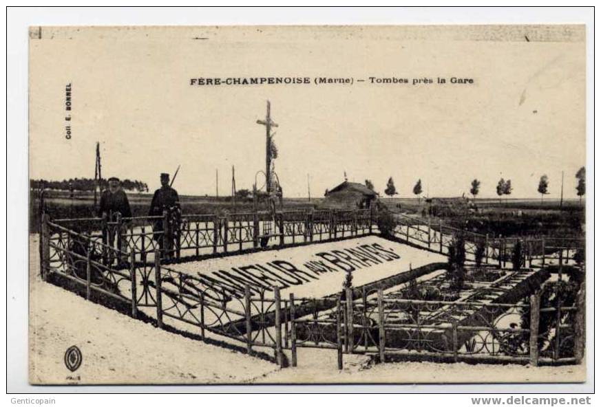 H16 - FERE-CHAMPENOISE - Tombes Près De La Gare (1917) - Fère-Champenoise