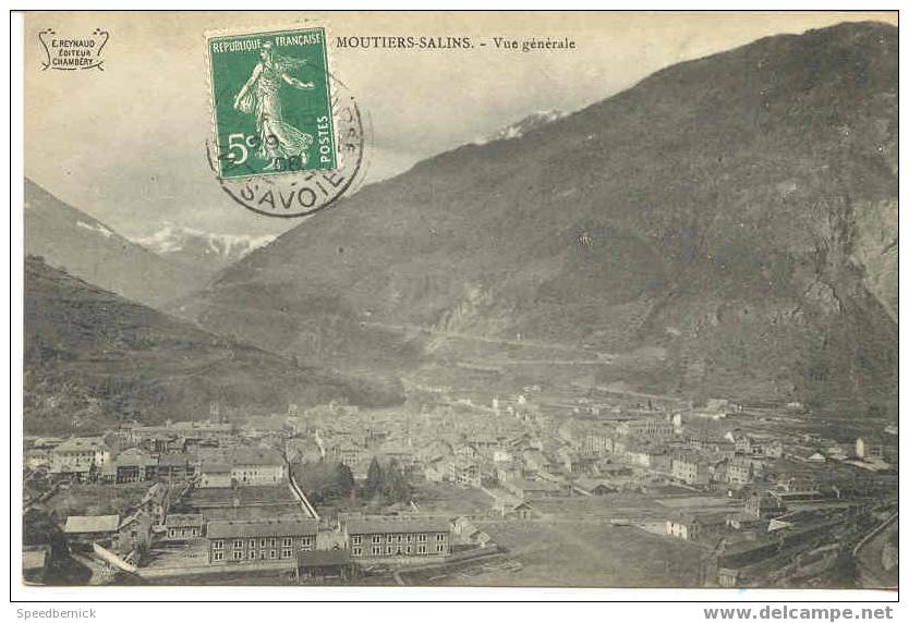 3798 Moutiers Salins Vue Générale . Reynaud Ed. Chambéry - Moutiers