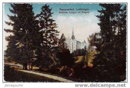 SARREGUEMINES 57 - Saargemünd, Lothringen Städtische Anlagen Mit Hospital - Photographie 1992 - Sarreguemines