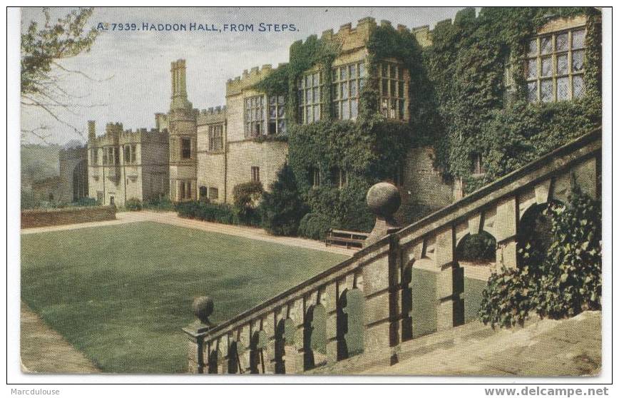 Haddon Hall, From Steps. - Derbyshire