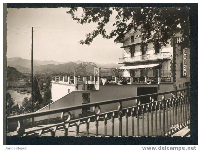 CPSM - Montrejeau - Hôtel Lecler - Vue Sur La Garonne Et Les Pyrénées (APA POUX N°51) - Montréjeau