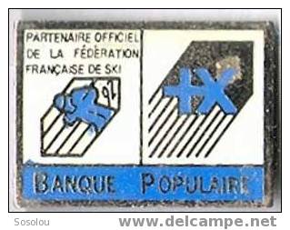 Banque Populaire. Partenaire De La Federation Francaise De Ski - Banques