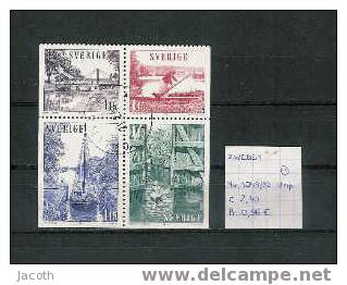 Zweden 1979 - Yv. 1049/52 In Strip Gest./obl./used - Blocks & Kleinbögen