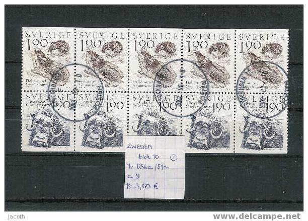 Zweden 1984 - Yv. 1256+1257 (blok Van 10) Gest./obl./used - Hojas Bloque