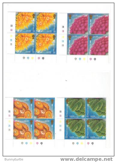 Hong Kong 1994 Corals MNH Block Of 4 - Ungebraucht