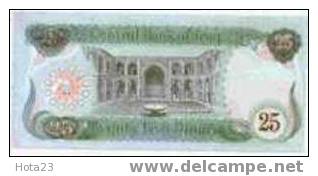 IRAQ 25 DINAR 1990 3 HORSES, UNC .p74 - Iraq