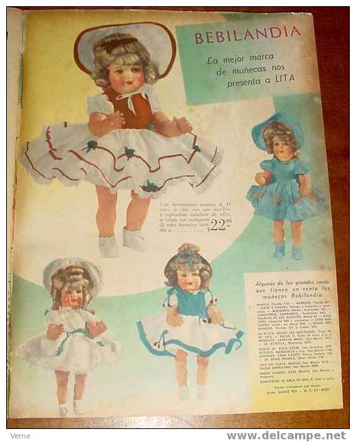 ANTIGUO REVISTA BILLIKEN - AÑO 1944 - Nº 1270 - MUCHAS FOTOGRAFIAS DE LAS MUÑECAS QUE SE VENDIERON EN ARGENTINA Y ESPAÑA - Dolls