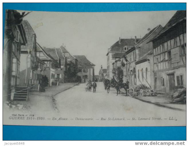 68) - Dannemerie - Rue St-leonard -   Tres Belle Carte - - Dannemarie