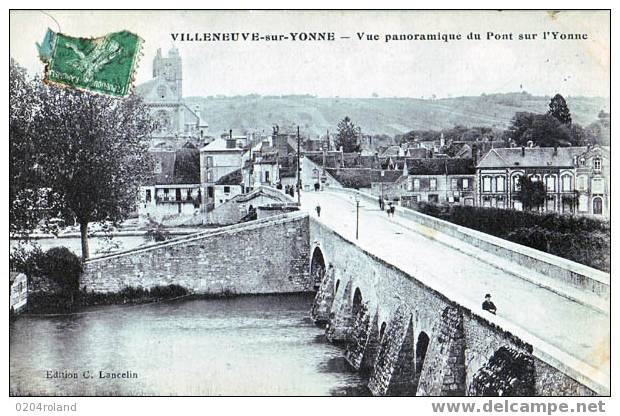 Villeneuve Sur Yonne - Vue Panoramique Du Pont Sur L'Yonne - Villeneuve-sur-Yonne