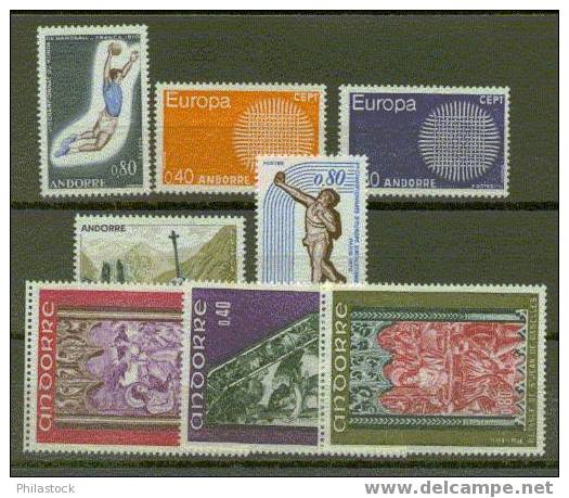 ANDORRE ANNEE 1970 ** Complete - Annate Complete