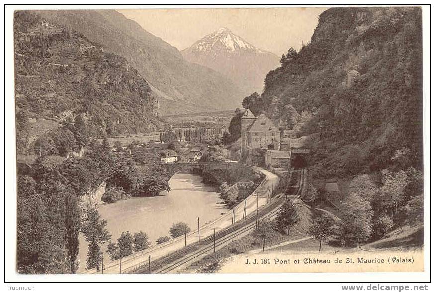 B2480 - Pont Et Château De St-Maurice - Saint-Maurice