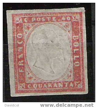 Q618.-. SARDINIA.- 1855.- SCOTT: #13a  .- USED. SEE SCAN PLEASE. SCV:US#$ 37 ++ - Sardegna