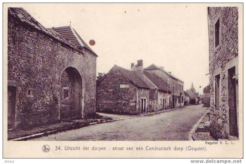 OCQUIER = Une Rue Du Village  (Nels  N° 34)  Vierge - Clavier