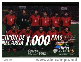 Spain Football Team Rechearge Movil Phones - Airtel