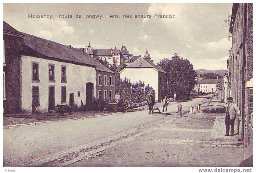 MESSANCY = Route De Longwy - Pens. Des Soeurs Francisc (edit. Tibesar) Vierge - Messancy