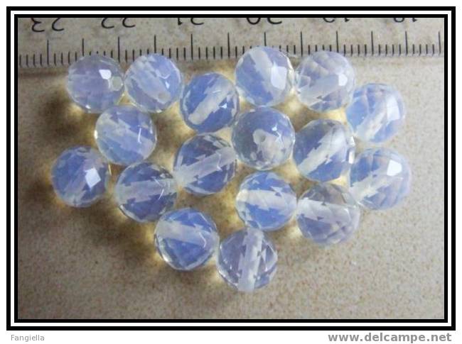 2 Perle En Opalite Facettées 8mm - Parels