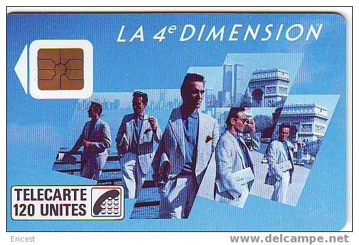 4EME DIMENSION HOMMES 120U SO2 11.88 ETAT MOYEN (traces Sur Recto Et Verso) - 1988