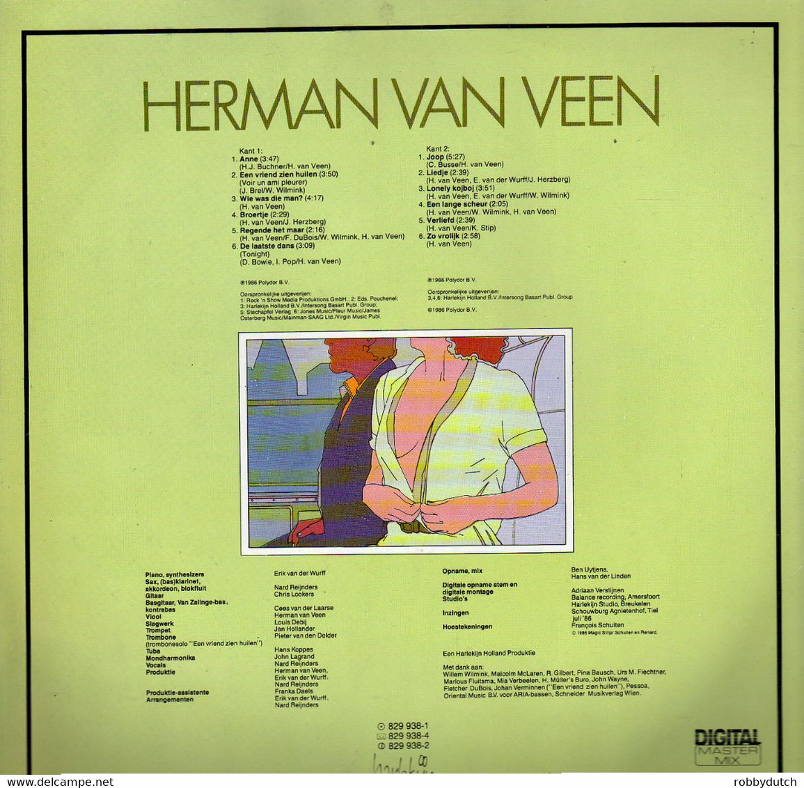 * LP * HERMAN VAN VEEN - ANNE (1986) - Humor, Cabaret