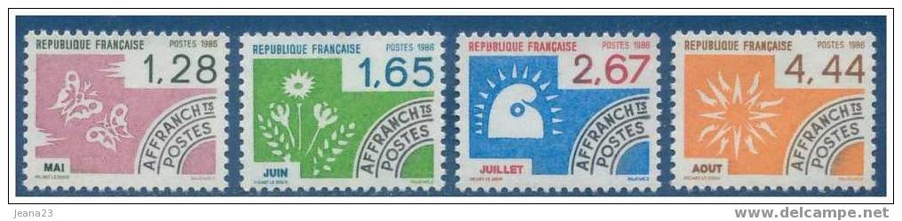 Préo  N° 190 à 193  Neufs ** 1986 + - 1964-1988