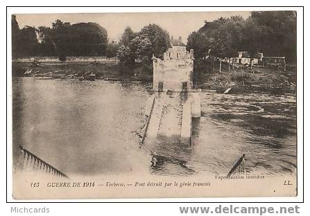 CPA 60 VERBERIE - Pont Detruit Par Le Genie Francais - Verberie