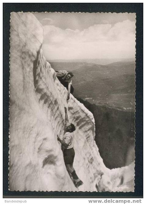 CPSM - Les Vosges Pittoresques - Au Ballon D'Alsace En Hiver (Beau Plan Escalade La Cigogne 68 300 18) - Alpinisme