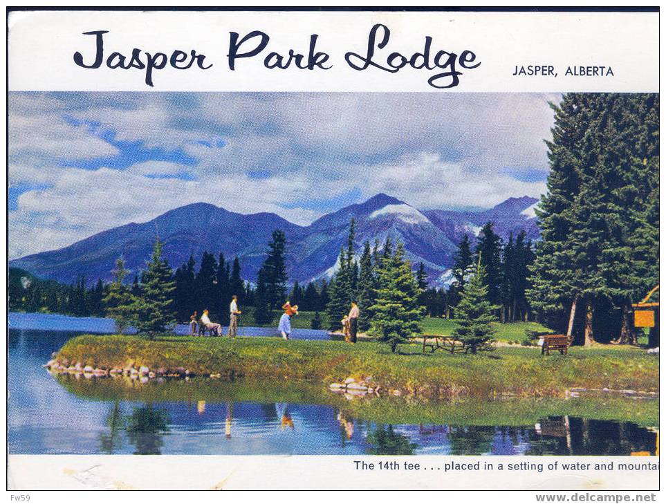 GOLF CARTE POSTALE NEUVE USA JASPEER ALBERTA - Golf