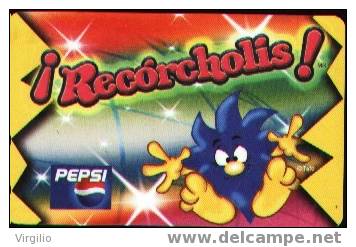 Veding Machine Card. Pepsi Cola. Tarjeta De Maquina De Refrescos - Alimentation