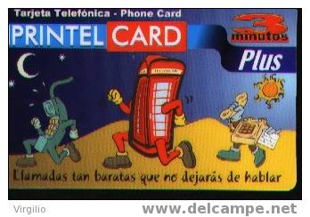 Prepaid.Telephone Comics, Red English Phone - Telefoon