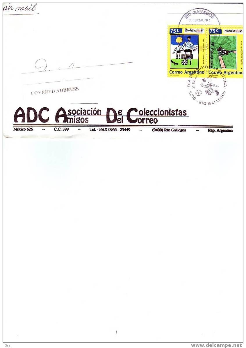 ARGENTINA 1994 - FDC - Yvert 1845-1846 Con Annullo Speciale Illustrato Su Lettera Per La Lituania - 1994 – Vereinigte Staaten