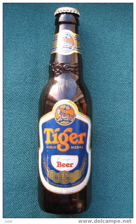 Singapore: TIGER Beer Bottle 33 Cl, EMPTY - Bier