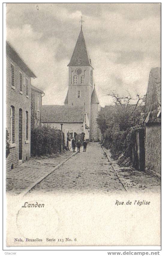 LANDEN - Rue De L'Eglise - Nels Bruxelles Série 113 N° 6 - Landen