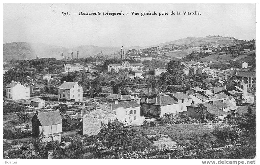 12 - DECAZEVILLE - Vue Générale Prise De La Vitarelle - Decazeville