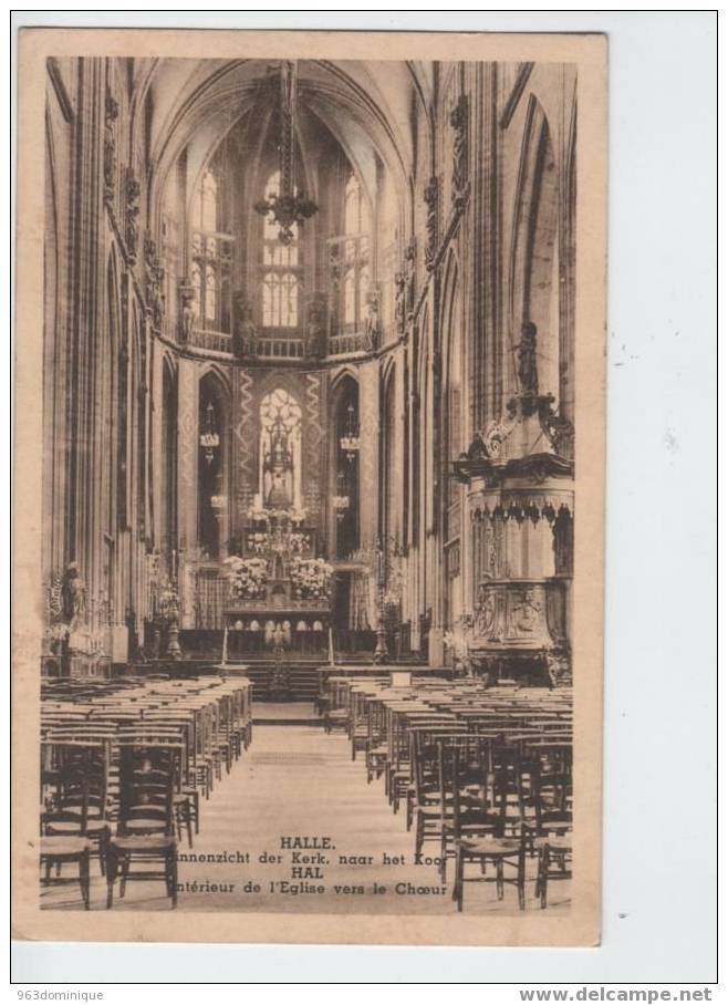 Halle - Hal - Binnenzicht Der Kerk , Naar Het Koor - Intérieur De L'Eglise Vers Le Choeur - Halle