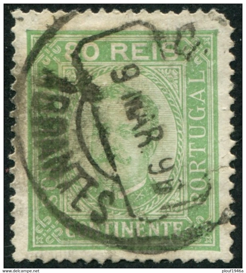 Pays : 394,02 (Portugal : Charles Ier)  Yvert Et Tellier N° :   73 A (o) - Used Stamps