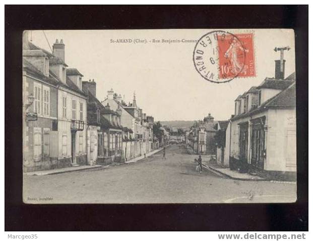 007787 Saint Amand Rue Benjamin Constant édit.rosat Assurance L'abeile à Gauche - Saint-Amand-Montrond