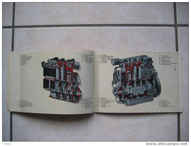 "The Diesel Engine" (1954) Le Moteur Diesel , En Anglais, 32 Pages, 18,5 Sur 12, Croquis Et Dessin Sous Plastique (rare) - Engineering