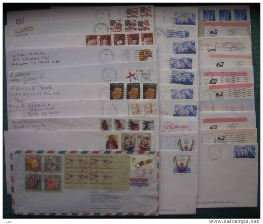 30 Different Covers From USA To Estonia (5) - Covers & Documents