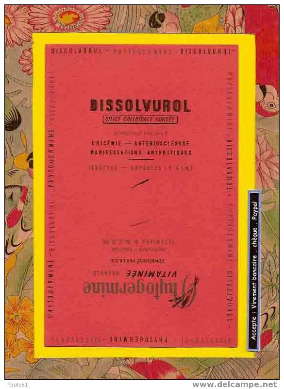 BUVARD / Pharmacie : DISSOLVUROL  PHYTOGERMINE - Produits Pharmaceutiques