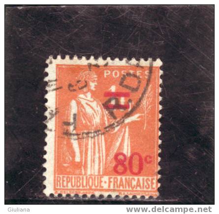 Francia -  N. 359  Used  (UNI)  1937 - 1932-39 Vrede